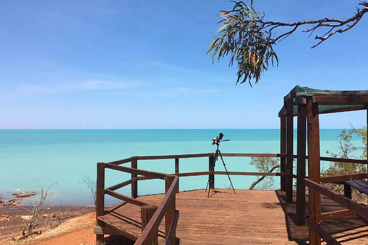 Broome Bird Observatory viewing platform