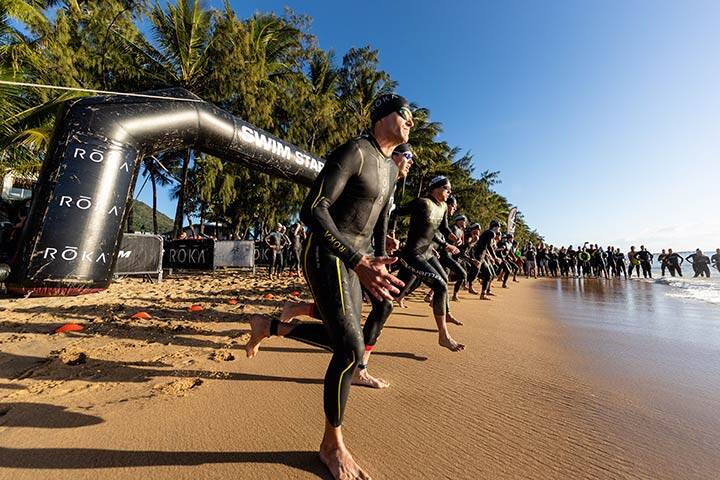Attendees participating in the Ironman Cairns Event