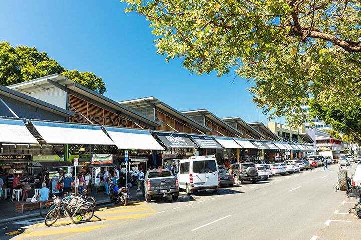 Street view of Rusty's Markets in Cairns
