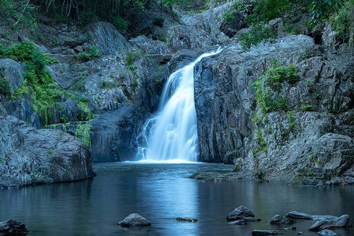 Crystal Cascades Waterfall in Redlynch Valley Barron Gorge National Park west of Cairns part of The Tropical North Queensland Australia.  