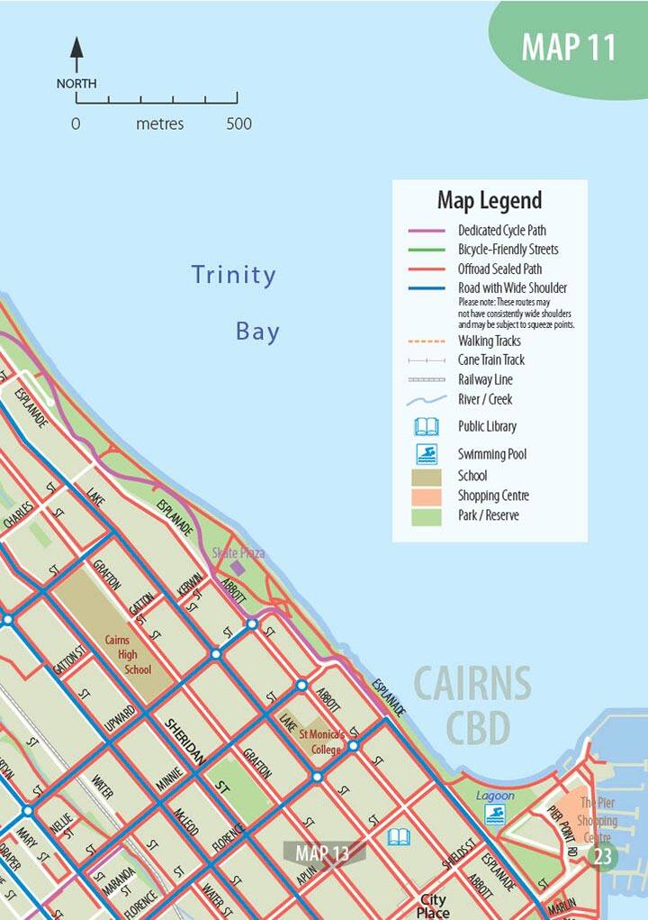 Cairns Cycline Map