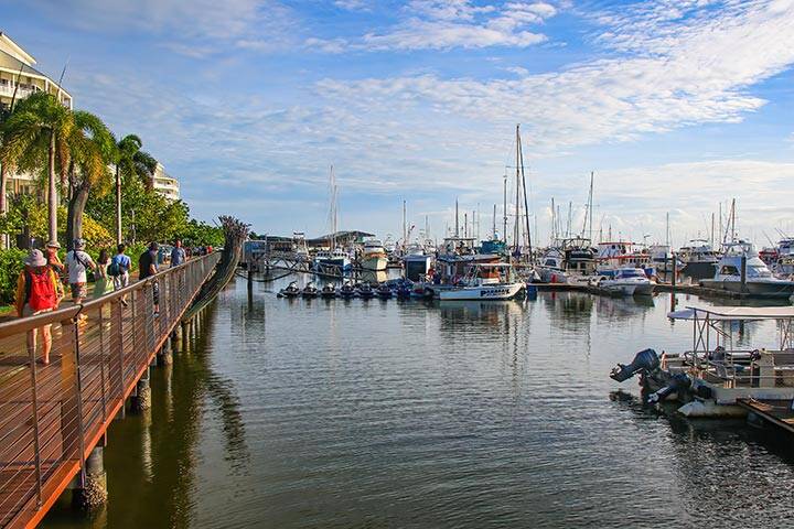 Marina of Cairns in northern Queensland, Australia 