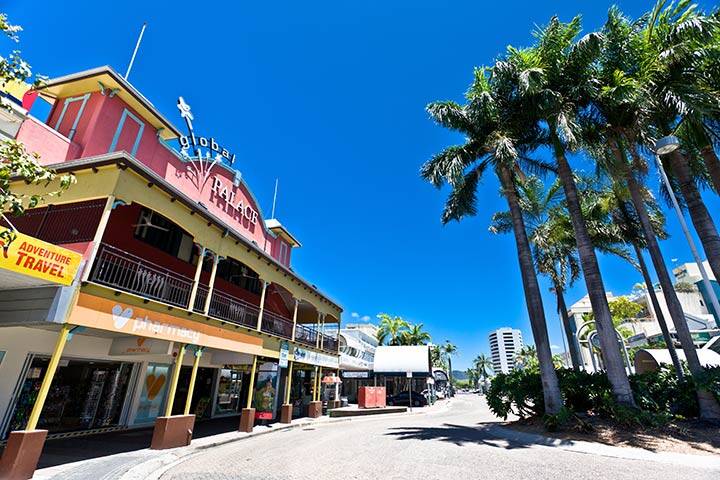 Street scene in Cairns, Australia  