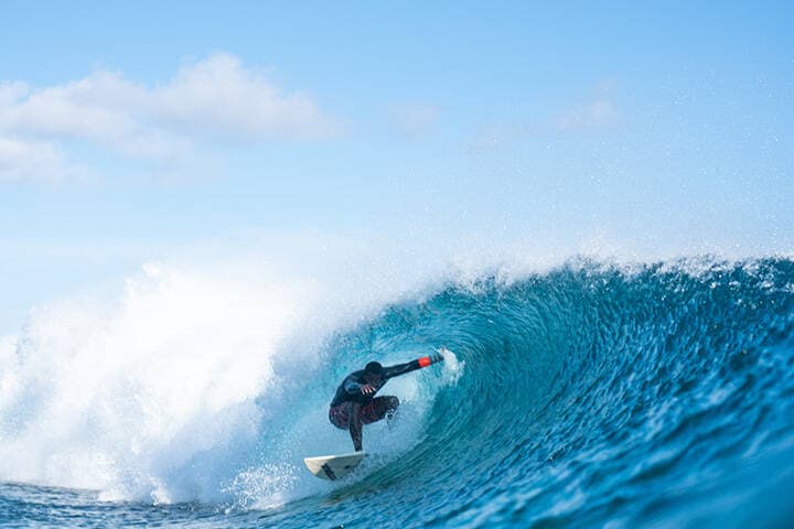 Surfing in Fiji