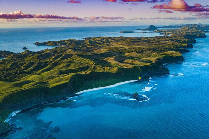 Aerial view of Fiji island
