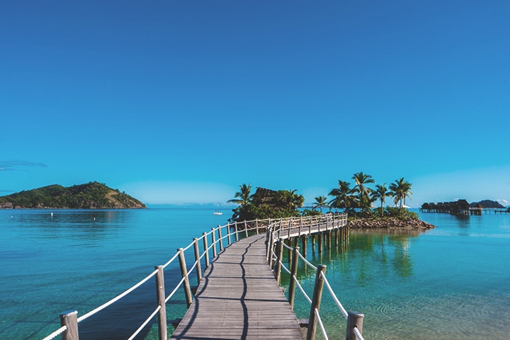 Sunny weather in Fiji