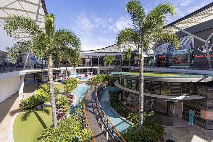 Exterior views of Pacific Fair shopping centre