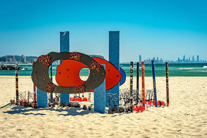 Swell sculpture festival at Currumbin beach 