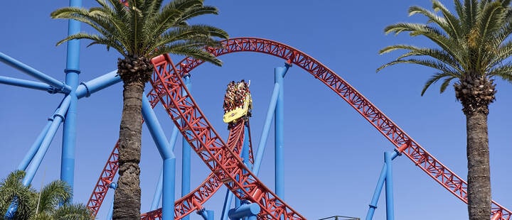 Superman Escape Rollercoaster at Warner Bros. Movie World