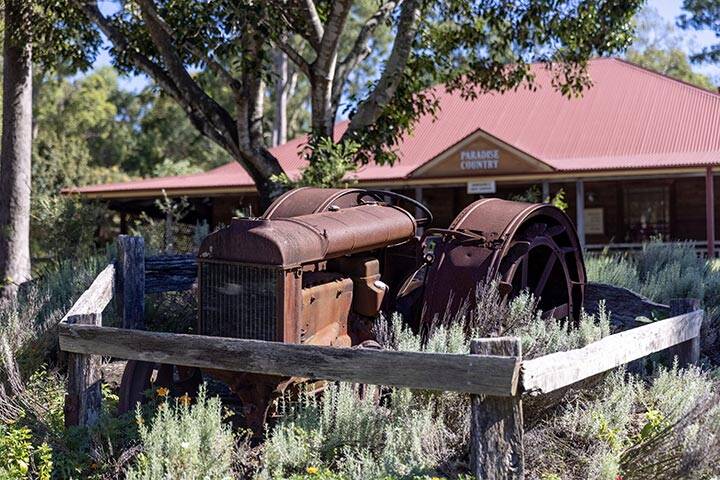 Farm signage around the park, Paradise Country