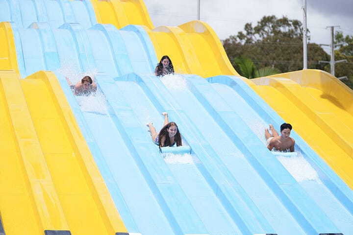 Wet 'n' Wild Gold Coast, Australia's largest water park with thrilling water slides, lazy rivers and shallow lagoons