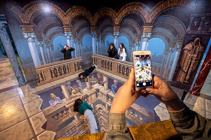 ArtVo is a new immersive art gallery or ‘trick art’ gallery in Docklands – and the first of its kind in Australia. Featuring dozens of life-like murals spread over 1,900 square metres of floor space to explore, Artvo is unlike traditional art museums. Visitors are encouraged to experience art through touching and interacting with the artworks, as well as photographing themselves as part of the art. Art work ranges from whimsical fairy tales that the kids will love, to dramatic encounters with dinosaurs, King Kong and sharks 