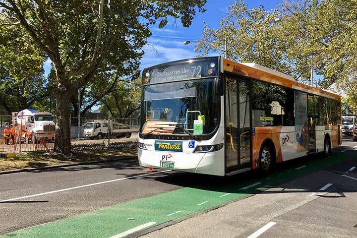 Number 72 bus in Melbourne