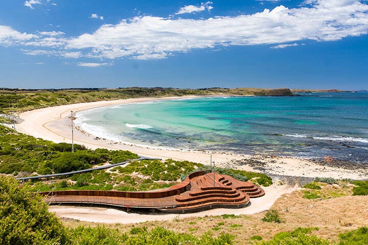 Penguin Parade viewing platform at Phillip Island, VIC