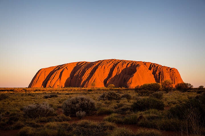 Uluru / Ayers Rock in the Northern Territory Outback.