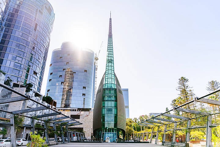 The Bell Tower, one of the top attractions in Perth