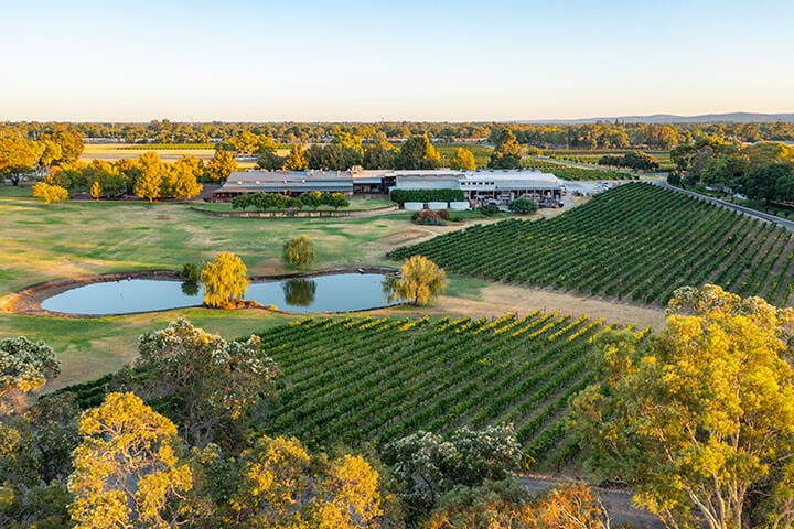 Aerial View of Sandalford Wines, Swan Valley 