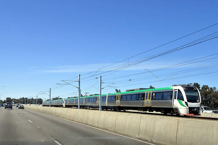 Transperth Train in Perth Western Australia  