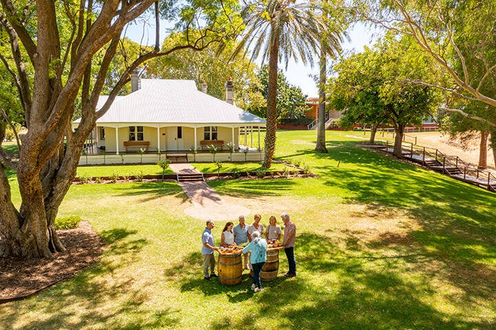 Wine and food tasting in Mandoon Estate in Swan Valley