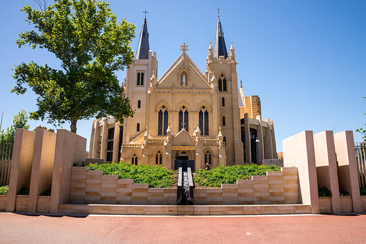 Facade of St Mary's Cathedral at Victoria Avenue, Perth