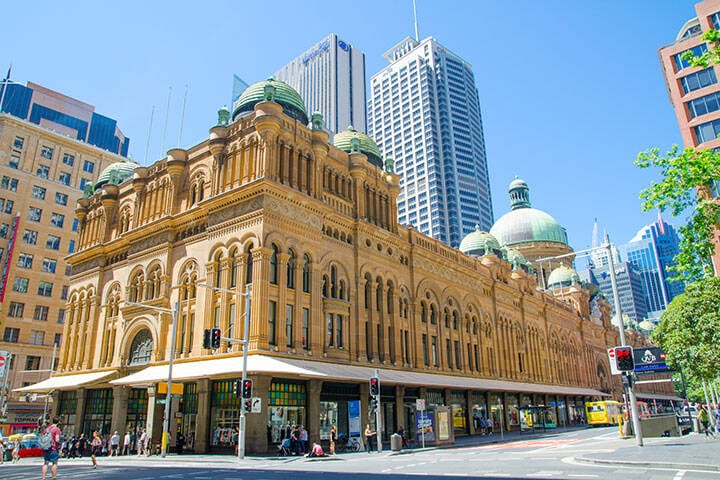 The Queen Victoria Building (or QVB) in Sydney city is a late nineteenth-century building designed by the architect George McRae in the central business district of Sydney.  