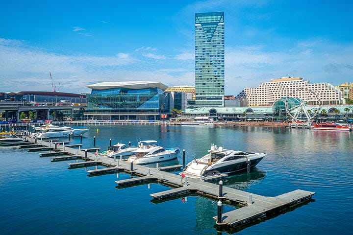 Darling Harbour in Sydney, Australia 