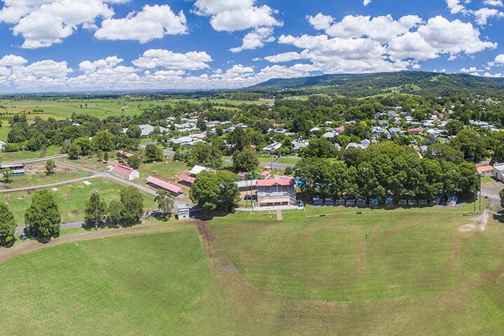 Aerial view of Berry Memorial Park
