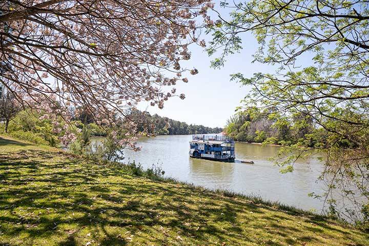 The Hawkesbury Paddlewheeler on the scenic Hawkesbury River, Windsor.