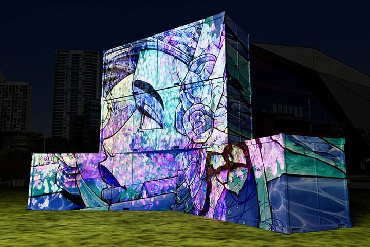 Light installation at Vivid Sydney