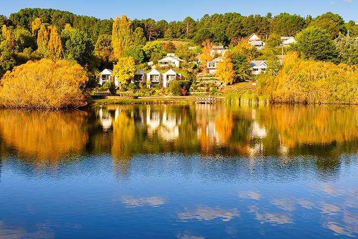 This stunning lake was created in 1929 by erecting a dam wall - Daylesford, Victoria, Australia  