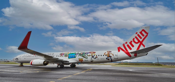 Virgin Australia Disney plane