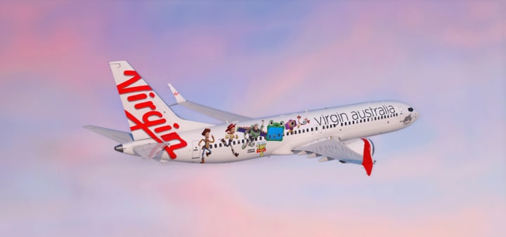 Virgin Australia Disney plane