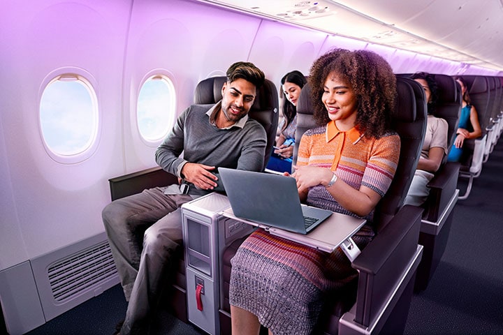 Guests on a Virgin Australia flight