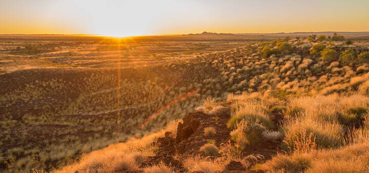 Sunrise in the outback