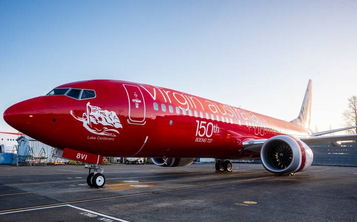 Virgin Australia unveils milestone 150th Boeing 737 in special retro livery
