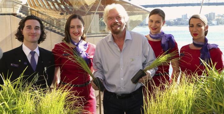 Sir Richard Branson sustainability at Virgin Australia